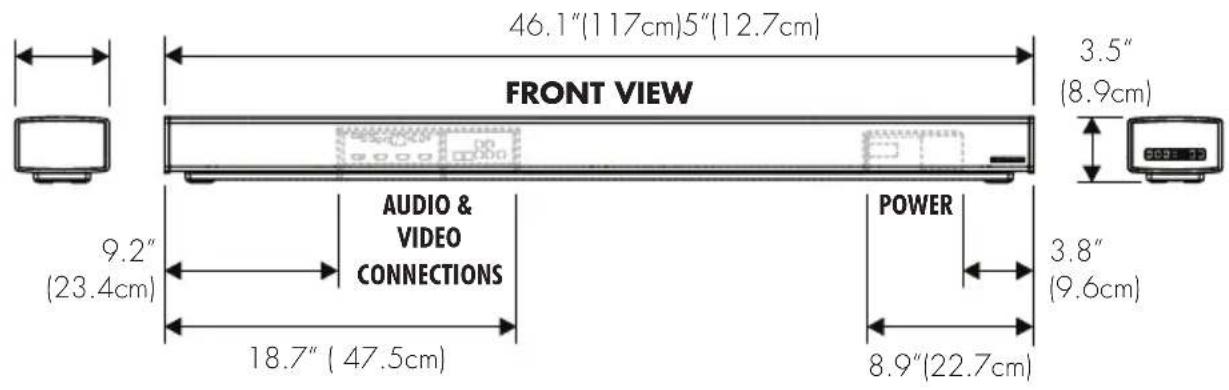 Martin Logan Cadence & Verse - DIMENSIONAL DRAWINGS TABLE MOUNT CONFIGURATION - 1