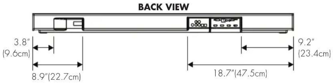 Martin Logan Cadence & Verse - DIMENSIONAL DRAWINGS TABLE MOUNT CONFIGURATION - 2