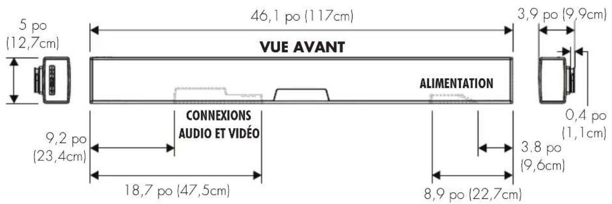 Martin Logan Cadence & Verse - DESSINS DIMENSIONNELS CONFIGURATION DE MONTAGE MURAL - 1