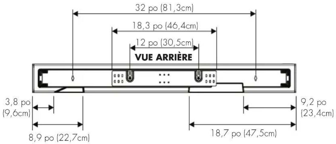 Martin Logan Cadence & Verse - DESSINS DIMENSIONNELS CONFIGURATION DE MONTAGE MURAL - 2