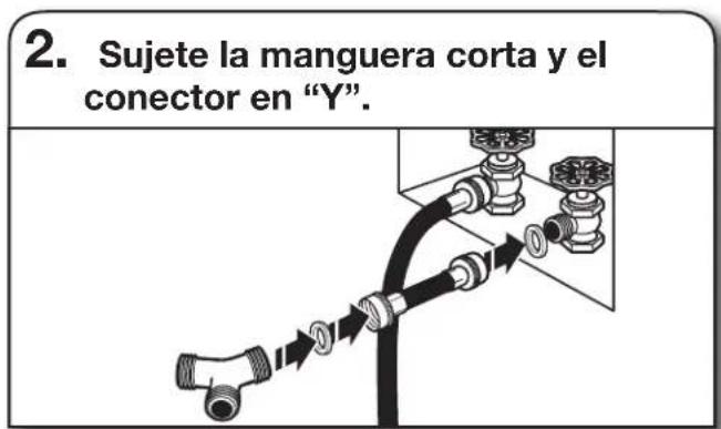 MAYTAG MGD7230HC - CONECTE LAS MANGUERAS DE ENTRADA - 2