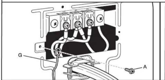 MAYTAG MGD7230HC - Conecte el hilo externo a tierra - 1