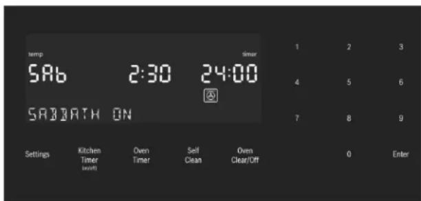 BOSCH HDI8056U - To set the Sabbath Mode: - 3