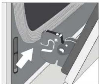 BOSCH HDI8056U - To remove the oven door: - 3