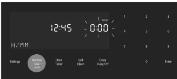 BOSCH HDI8056U - To set a kitchen timer: - 1