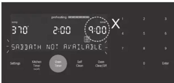 BOSCH HDI8056U - To set the Sabbath Mode: - 1