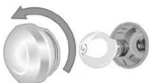 BOSCH HGIP056UC - To change the bulb: - 1
