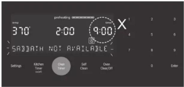 BOSCH HGIP056UC - To set the Sabbath Mode: - 1