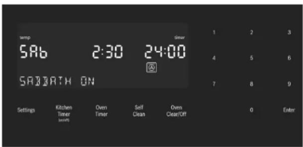 BOSCH HGIP056UC - To set the Sabbath Mode: - 3