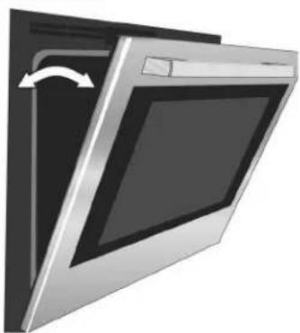 BOSCH HGIP056UC - Pour démonter la porte du four : - 2