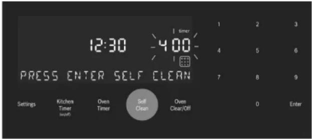 BOSCH HGIP056UC - To set the self-clean mode: - 1