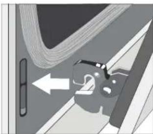 BOSCH HGIP056UC - To replace the oven door: - 1