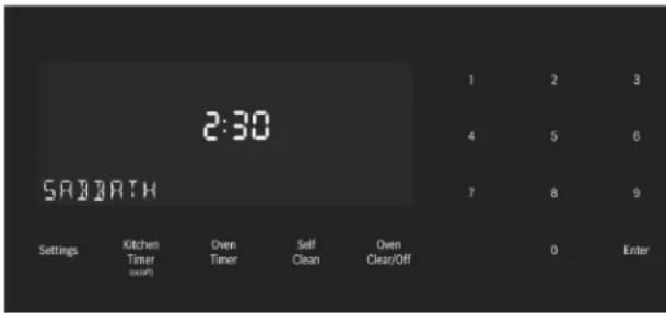 BOSCH HGIP056UC - To set the Sabbath Mode: - 4