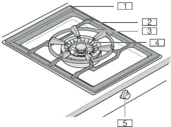 GAGGENAU VG 415 211 CA - Gas cooktop - 1