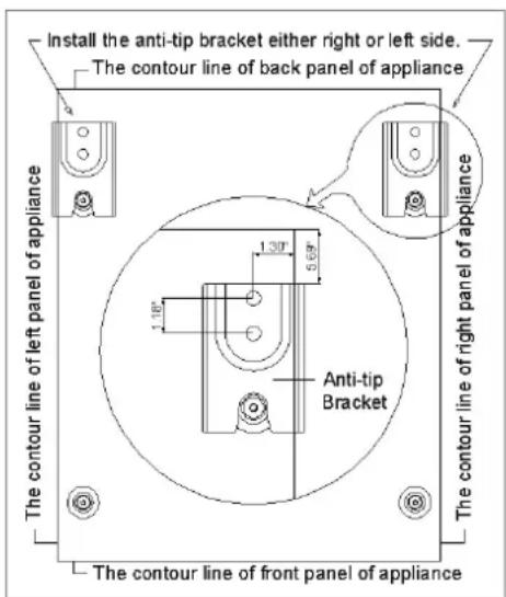 Avanti GR2415CB - BRIDE ANTIBASCULEMENT INSALLATION - 1