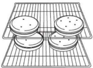 WHIRLPOOL WOD77EC7HS - Cuisson au four des gâteaux à étages, sur duex grilles - 1