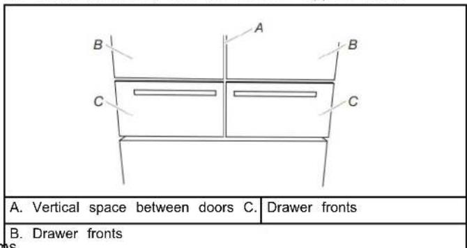 WHIRLPOOL WRF555SDHW - Align Refrigerated Printer Fronts (on some models) - 1