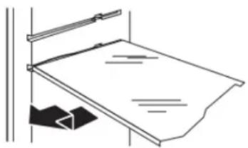 WHIRLPOOL WRF555SDHW - Pour réinstaller une tablette : - 1
