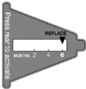 WHIRLPOOL WRF555SDHW - Témoin d'état du filtre à air - installation - 1