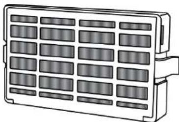 WHIRLPOOL WRF555SDHW - Style 2 - derrière le couvercle d'aération à DEL - 1