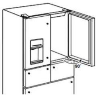 WHIRLPOOL WRF555SDHW - Reset Bottom Refrigerator Door Hinge - 1