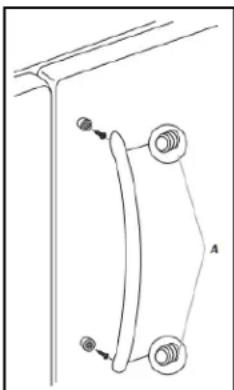 WHIRLPOOL WRF555SDHW - REFRIGERATOR DOOR HANDLES - 1