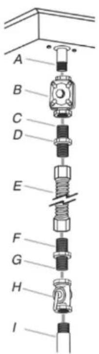 WHIRLPOOL WCG55US6HB - Typical flexible connection - 1