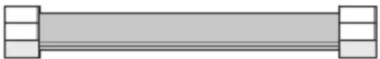 WHIRLPOOL WCG55US6HB - Raccord métallique flexible pour appareil ménager : - 1