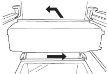 WHIRLPOOL WRS571CIHB - Réinstallation du protège-ampoule : - 1