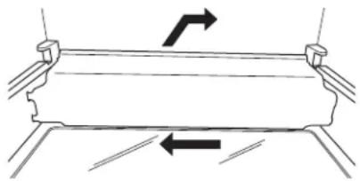 WHIRLPOOL WRS571CIHB - Réinstallation du protège-ampoule : - 1