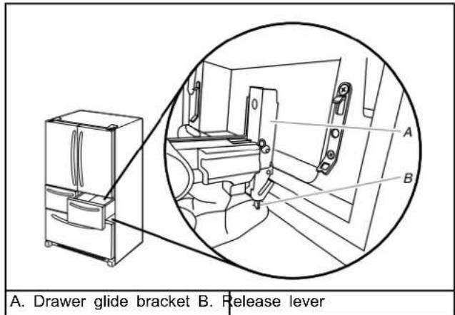 WHIRLPOOL WRF535SWHB - Style 1: Bottom Release Lever - 1