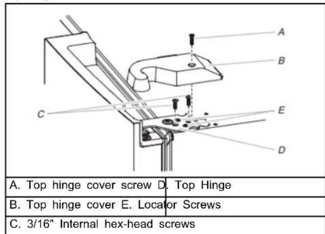 WHIRLPOOL WRF535SWHB - Remove Right-Hand Refrigerator Door - 1