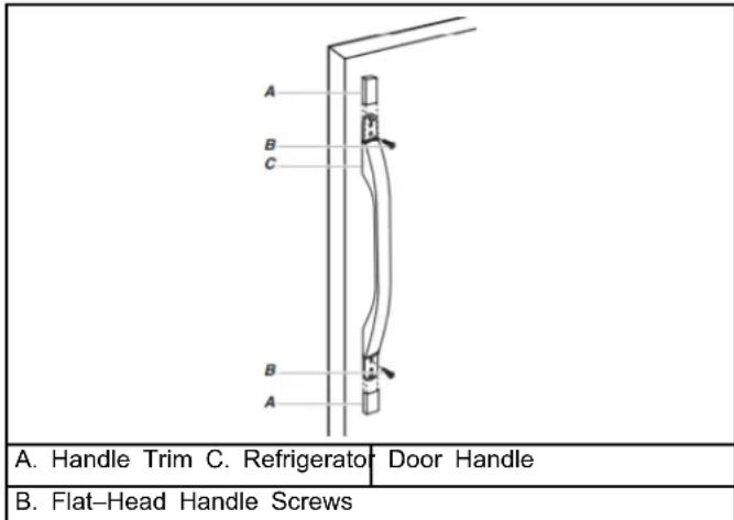 WHIRLPOOL WRF535SWHB - Refrigerator Door Handle Style 2 - 1