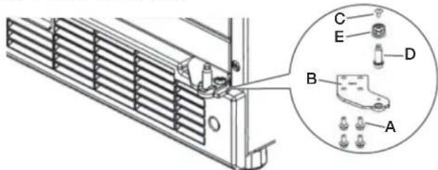 WHIRLPOOL WUB50X24HZ - Inversion du sens de l'ouverture de la Porte (facultatif) - 4