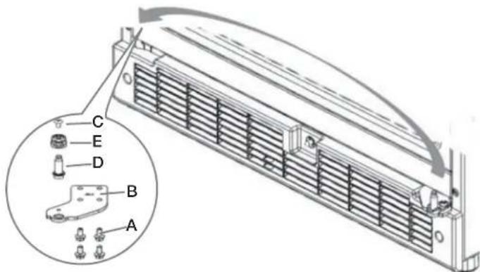 WHIRLPOOL WUB50X24HZ - Inversion du sens de l'ouverture de la Porte (facultatif) - 7