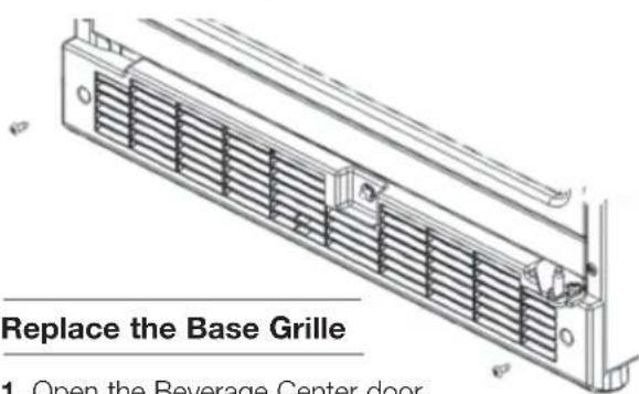 WHIRLPOOL WUB50X24HZ - Remove the Base Grille - 1