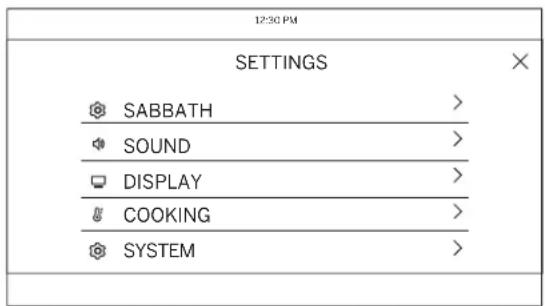 GE Profile PTD7000FNDS - Settings - 2