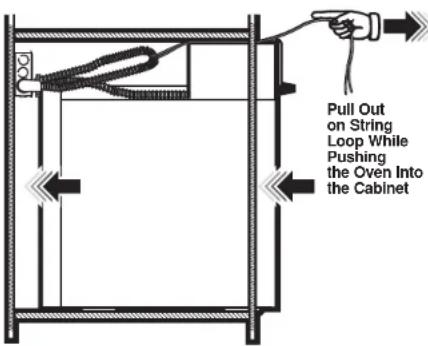 GE Profile PKS7000BNTS - SLIDE OVEN INTO OPENING - 1