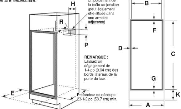GE Profile PKS7000BNTS - C DÉCOUPE POUR FOURS DOUBLES (2 FOURS THERMIQUES) - 1