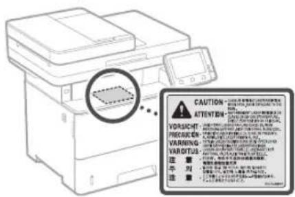 CANON iSENSYS MF543x - Varnost laserja - 1