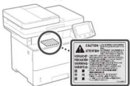 CANON iSENSYS MF543x - Lazerių sauga - 1