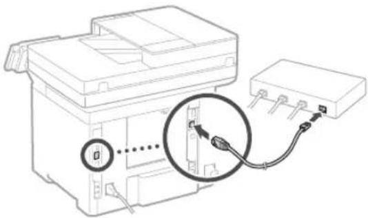 CANON iSENSYS MF543x - Підключення через дротову локальну мережу - 2