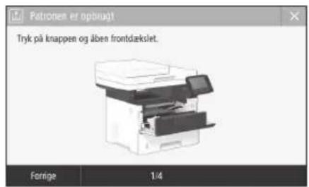 CANON iSENSYS MF543x - Udskiftning af tonerpatronen - 1