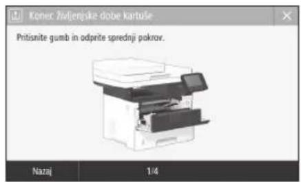 CANON iSENSYS MF543x - Zamenjava kartuše s tonerjem - 1