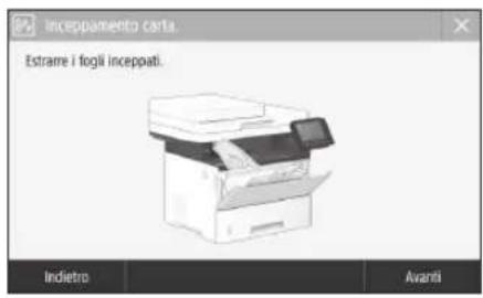 CANON iSENSYS MF543x - Si sono verificati inceppamenti della carta - 1