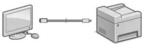 CANON iSENSYS MF543x - So stellen Sie eine Verbindung über USB her - 1