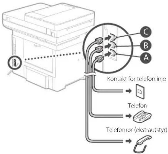CANON iSENSYS MF543x - Konfigurere faksinnstillinger - 5