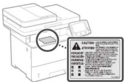 CANON iSENSYS MF543x - Segurança do laser - 1