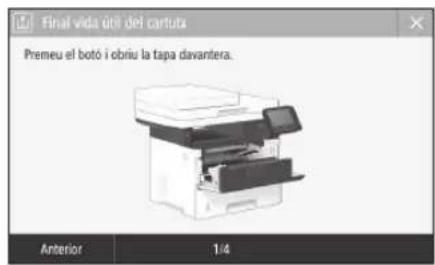 CANON iSENSYS MF543x - Canviar el cartutx de tòner - 1