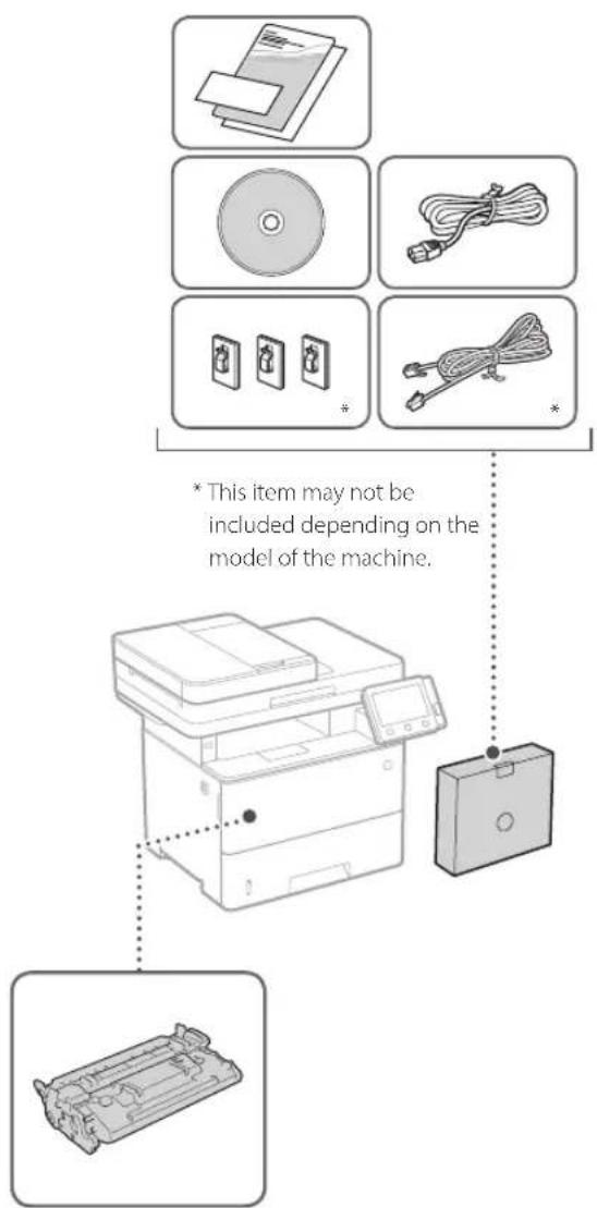 CANON iSENSYS MF543x - Items Included with the Machine Installing the Machine - 1